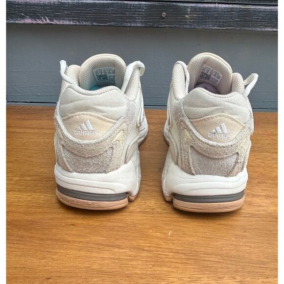 Adidas Response CL Sneakers Womens 7.5 Beige Cream Chunky Retro Running Shoes - Picture 2 of 10